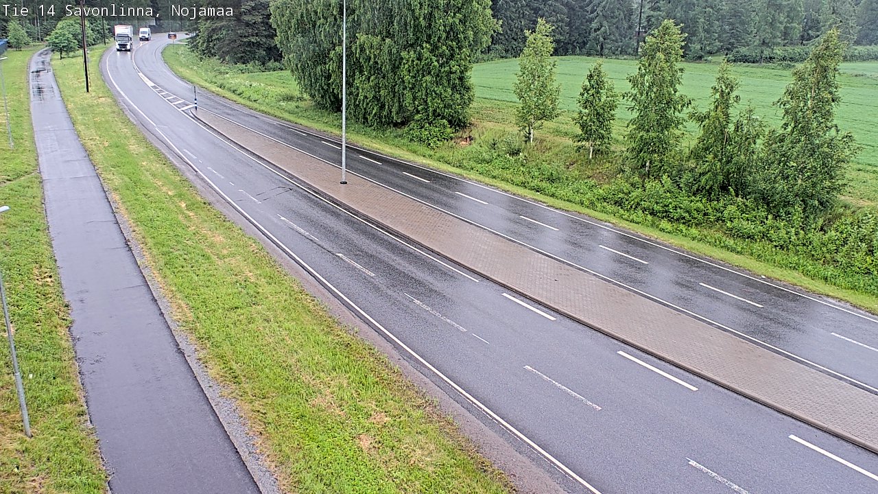 Weather Camera Image Väg 14 Nyslott, Nojanmaa, Savonlinna, Etelä-Savo