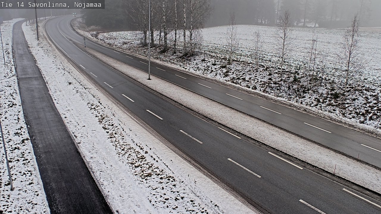 Weather Camera Image Väg 14 Nyslott, Nojanmaa, Savonlinna, Etelä-Savo