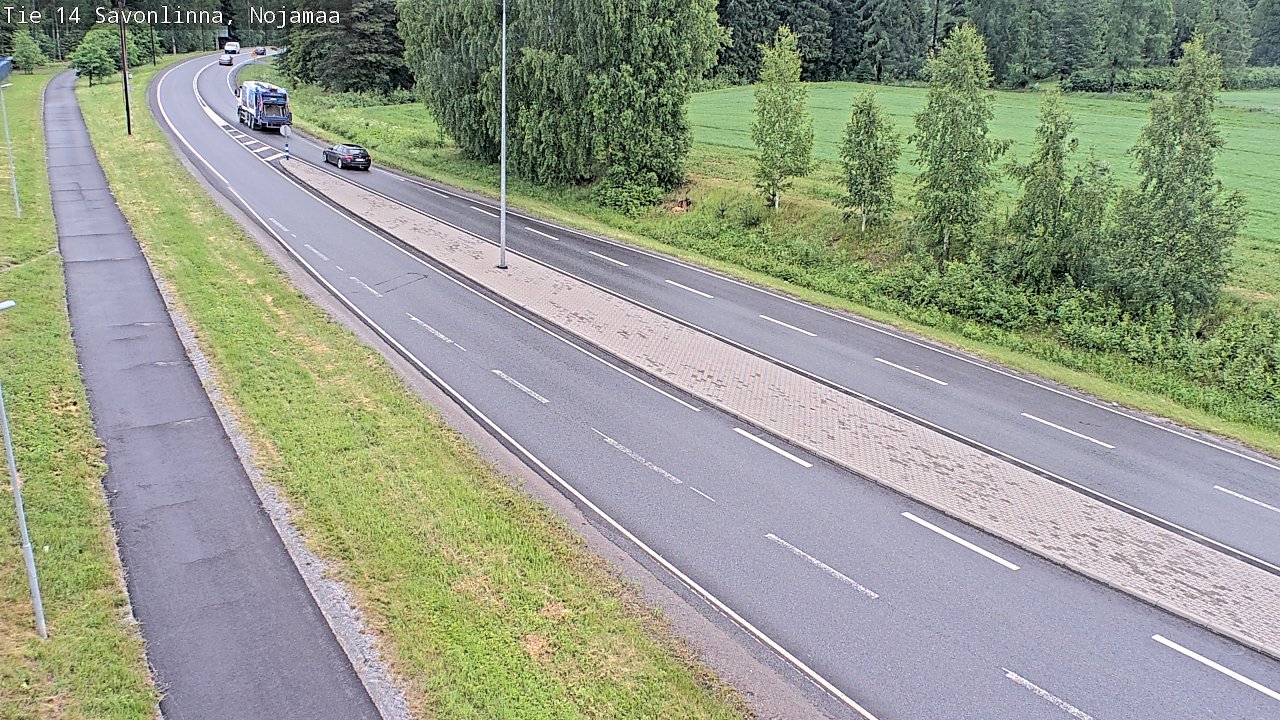 Weather Camera Image Väg 14 Nyslott, Nojanmaa, Savonlinna, Etelä-Savo
