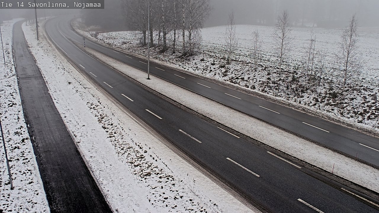 Weather Camera Image Väg 14 Nyslott, Nojanmaa, Savonlinna, Etelä-Savo