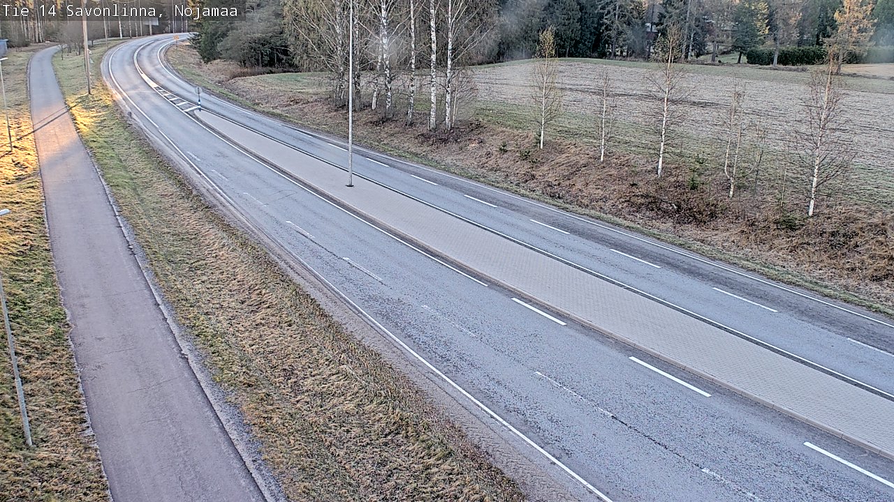 Weather Camera Image Väg 14 Nyslott, Nojanmaa, Savonlinna, Etelä-Savo