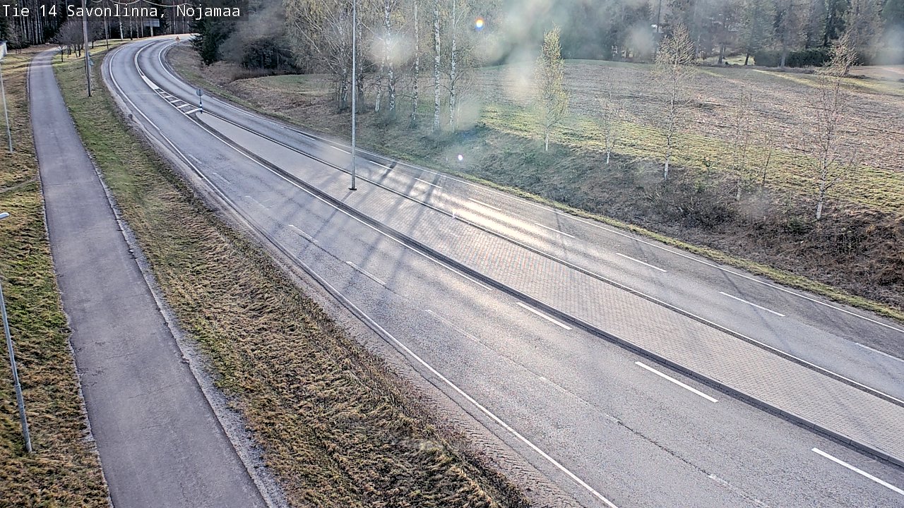 Weather Camera Image Väg 14 Nyslott, Nojanmaa, Savonlinna, Etelä-Savo