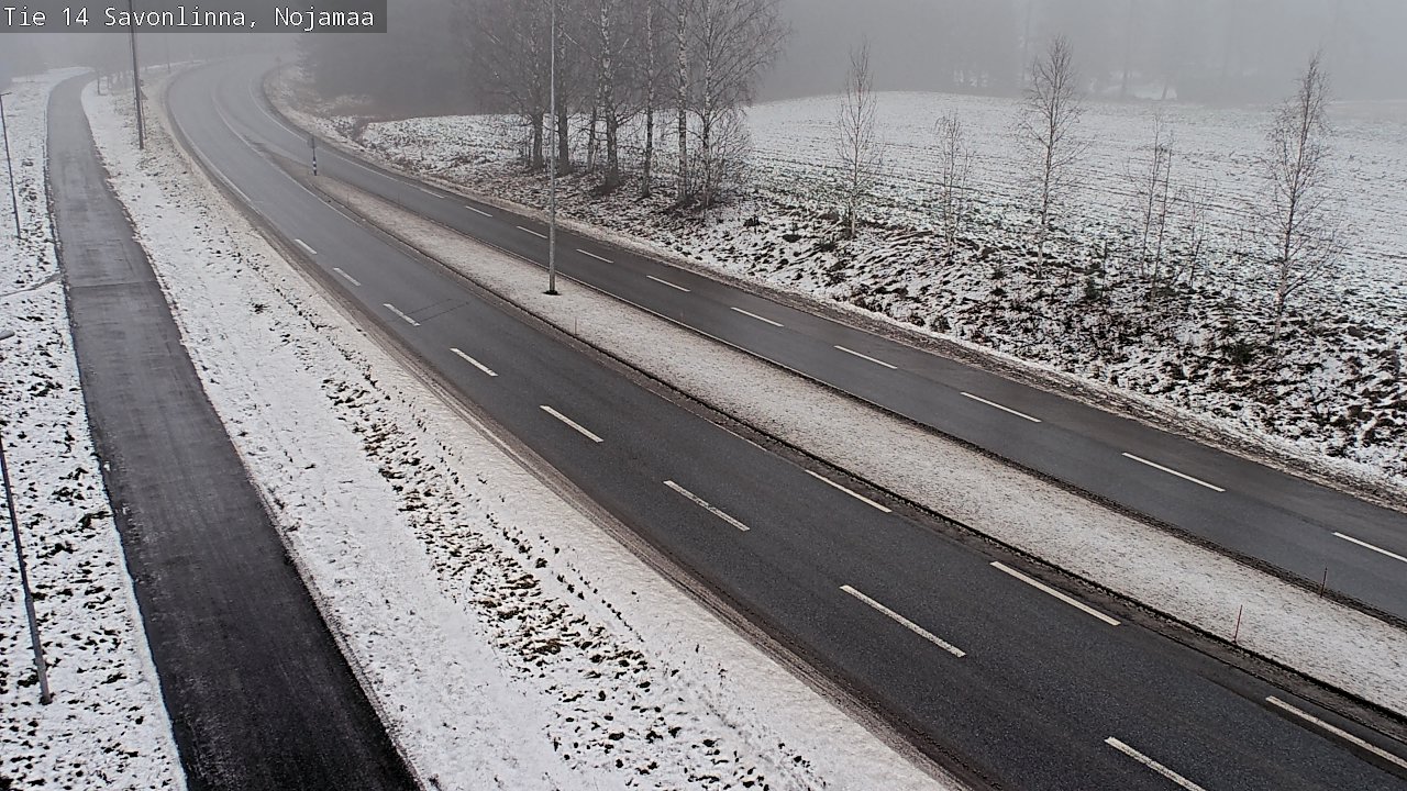 Weather Camera Image Väg 14 Nyslott, Nojanmaa, Savonlinna, Etelä-Savo