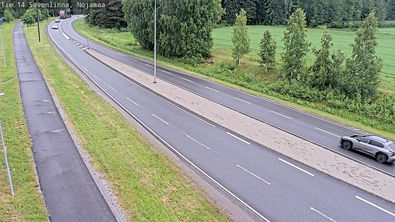 Weather Camera Image Väg 14 Nyslott, Nojanmaa, Savonlinna, Etelä-Savo