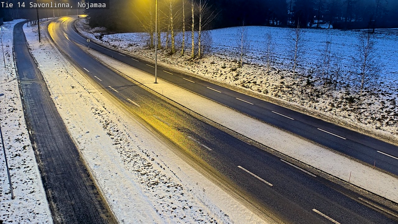 Weather Camera Image Väg 14 Nyslott, Nojanmaa, Savonlinna, Etelä-Savo