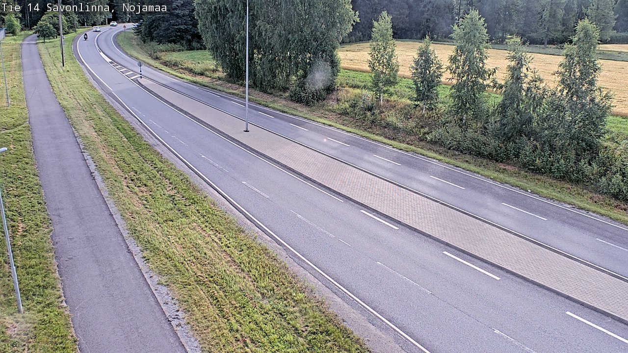 Weather Camera Image Väg 14 Nyslott, Nojanmaa, Savonlinna, Etelä-Savo