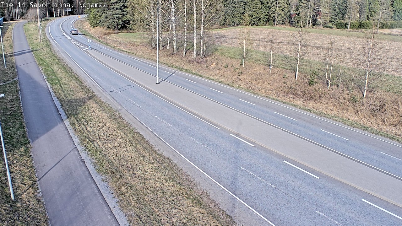 Weather Camera Image Väg 14 Nyslott, Nojanmaa, Savonlinna, Etelä-Savo