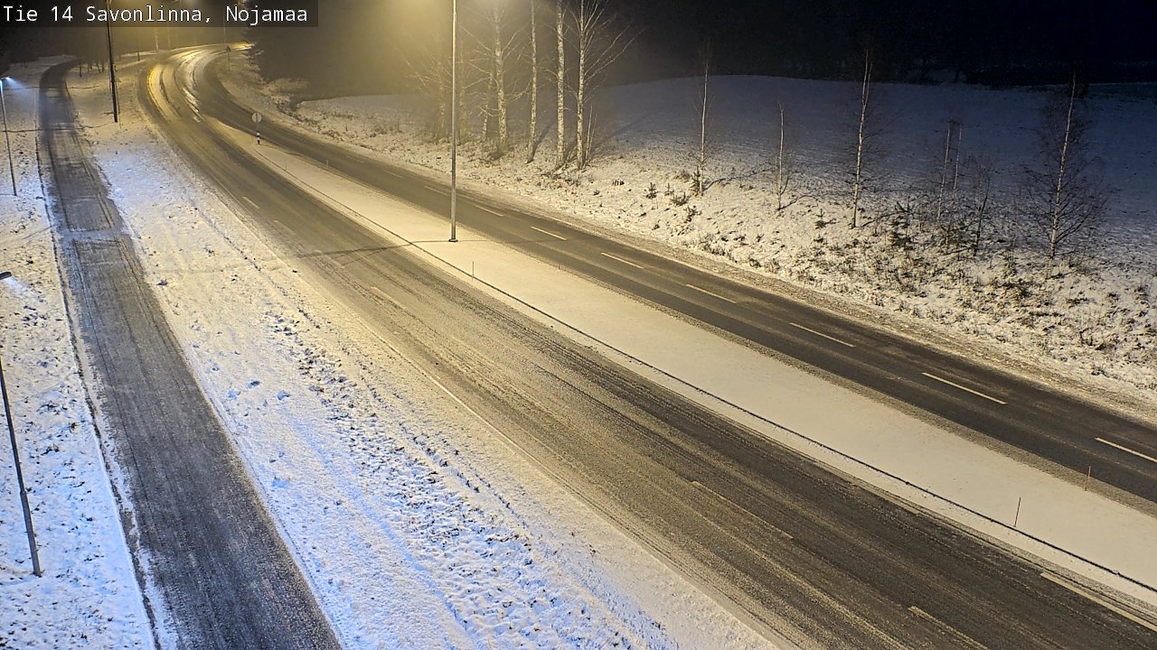Weather Camera Image Väg 14 Nyslott, Nojanmaa, Savonlinna, Etelä-Savo