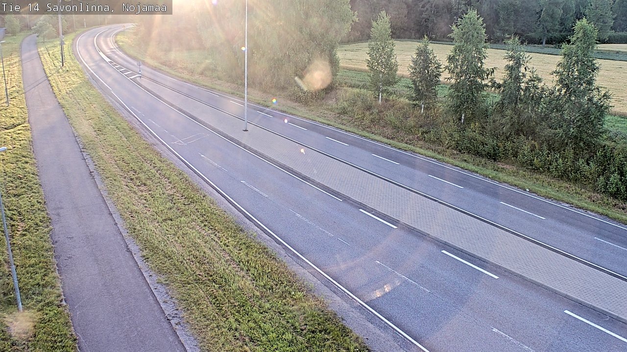 Weather Camera Image Väg 14 Nyslott, Nojanmaa, Savonlinna, Etelä-Savo