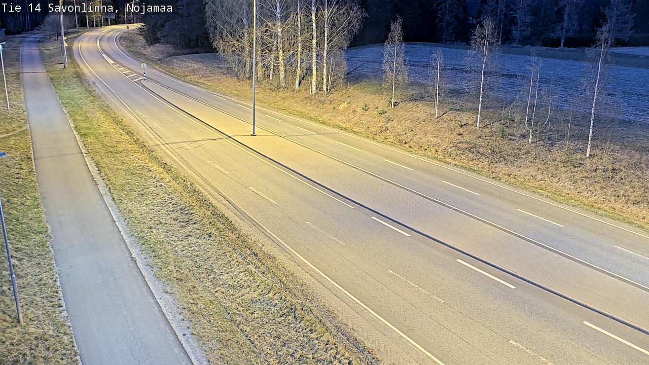 Weather Camera Image Väg 14 Nyslott, Nojanmaa, Savonlinna, Etelä-Savo