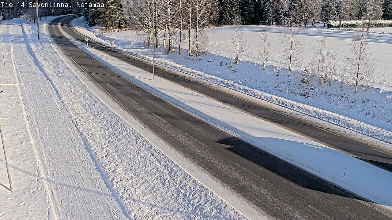 Weather Camera Image Road 14 Savonlinna, Nojanmaa, Savonlinna, Etelä-Savo