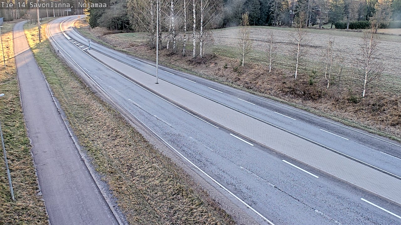 Weather Camera Image Väg 14 Nyslott, Nojanmaa, Savonlinna, Etelä-Savo