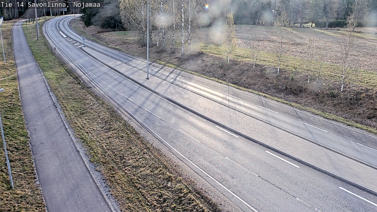 Weather Camera Image Väg 14 Nyslott, Nojanmaa, Savonlinna, Etelä-Savo