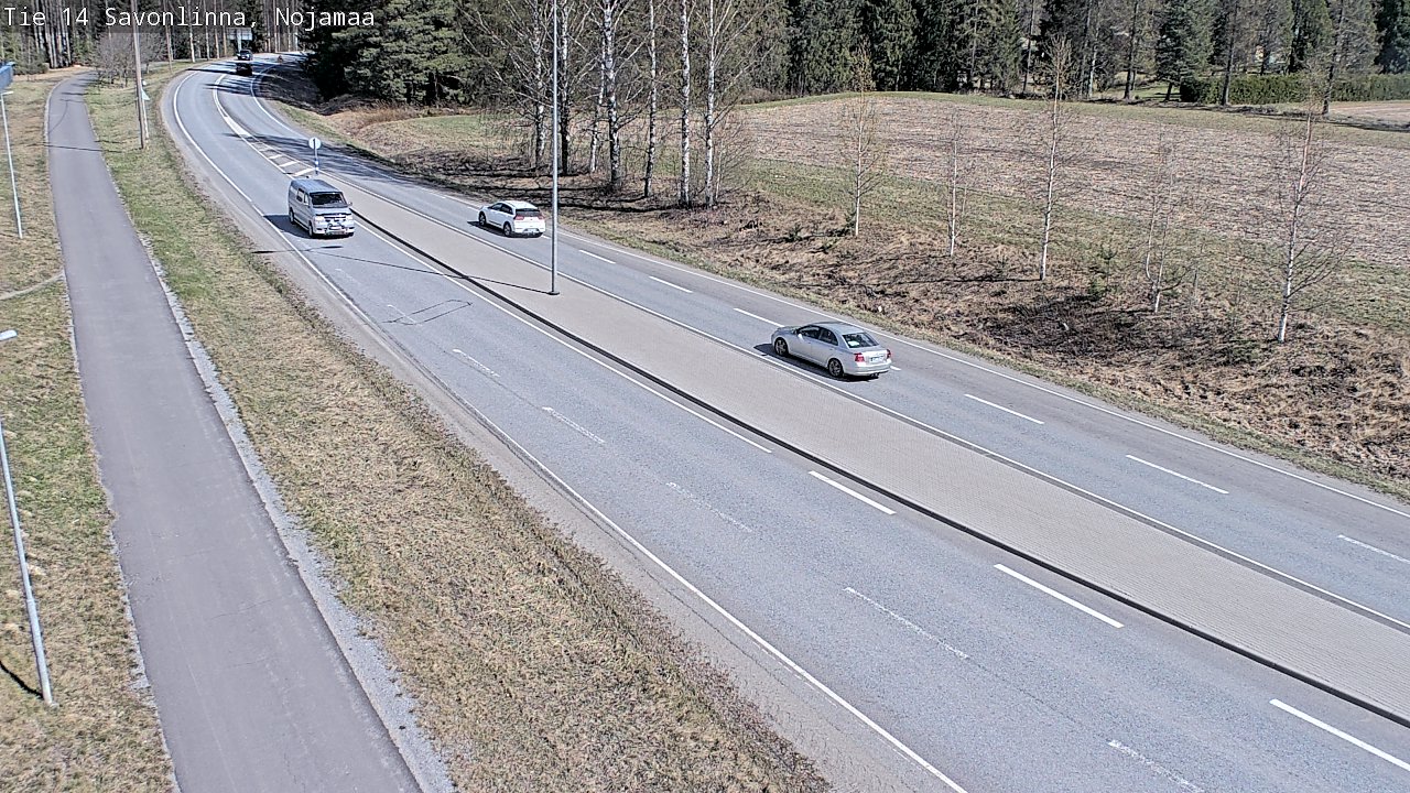 Weather Camera Image Väg 14 Nyslott, Nojanmaa, Savonlinna, Etelä-Savo