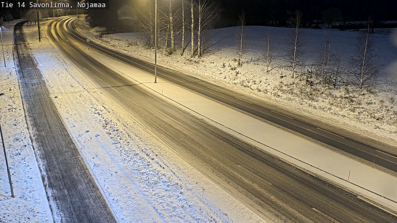 Weather Camera Image Road 14 Savonlinna, Nojanmaa, Savonlinna, Etelä-Savo