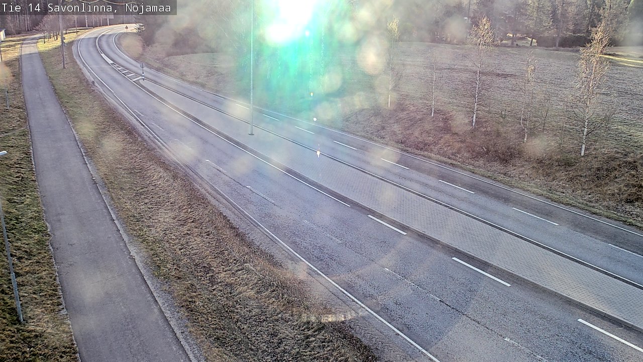 Weather Camera Image Väg 14 Nyslott, Nojanmaa, Savonlinna, Etelä-Savo