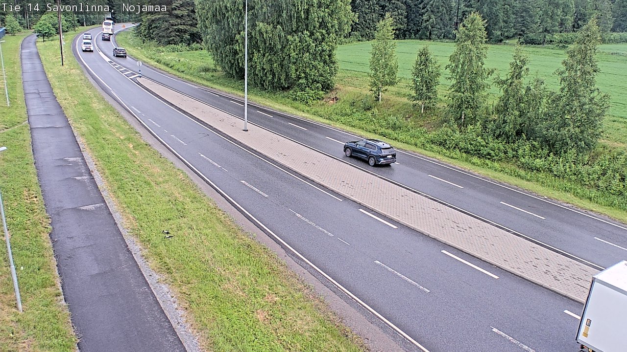 Weather Camera Image Väg 14 Nyslott, Nojanmaa, Savonlinna, Etelä-Savo