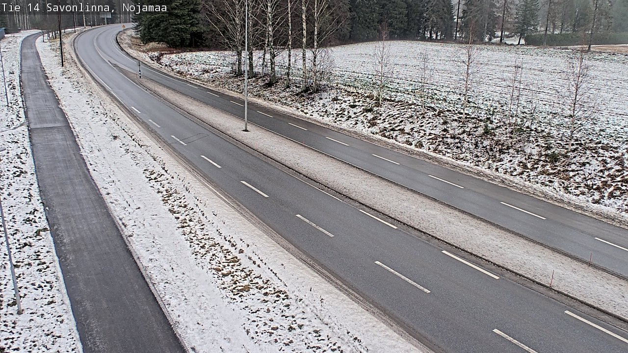 Weather Camera Image Väg 14 Nyslott, Nojanmaa, Savonlinna, Etelä-Savo