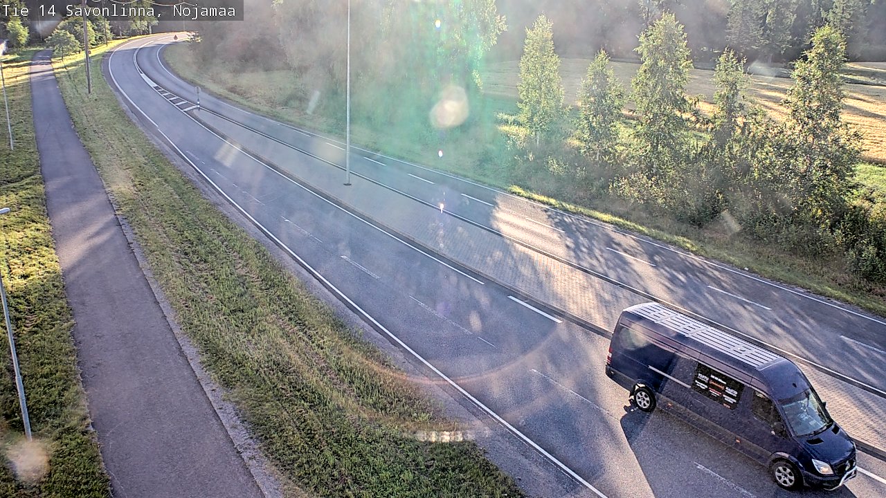 Weather Camera Image Väg 14 Nyslott, Nojanmaa, Savonlinna, Etelä-Savo