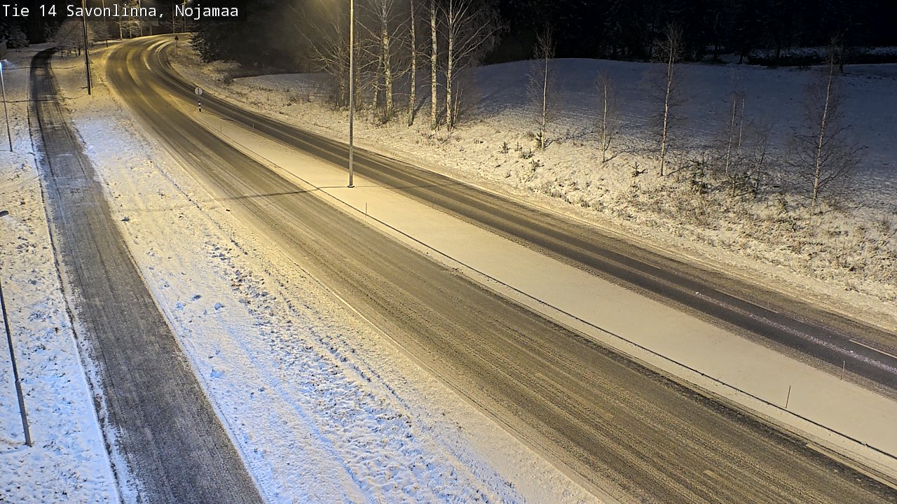 Weather Camera Image Väg 14 Nyslott, Nojanmaa, Savonlinna, Etelä-Savo