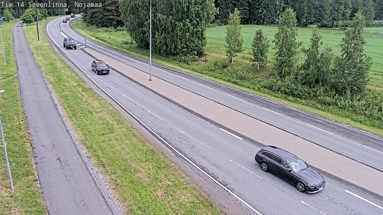 Weather Camera Image Väg 14 Nyslott, Nojanmaa, Savonlinna, Etelä-Savo