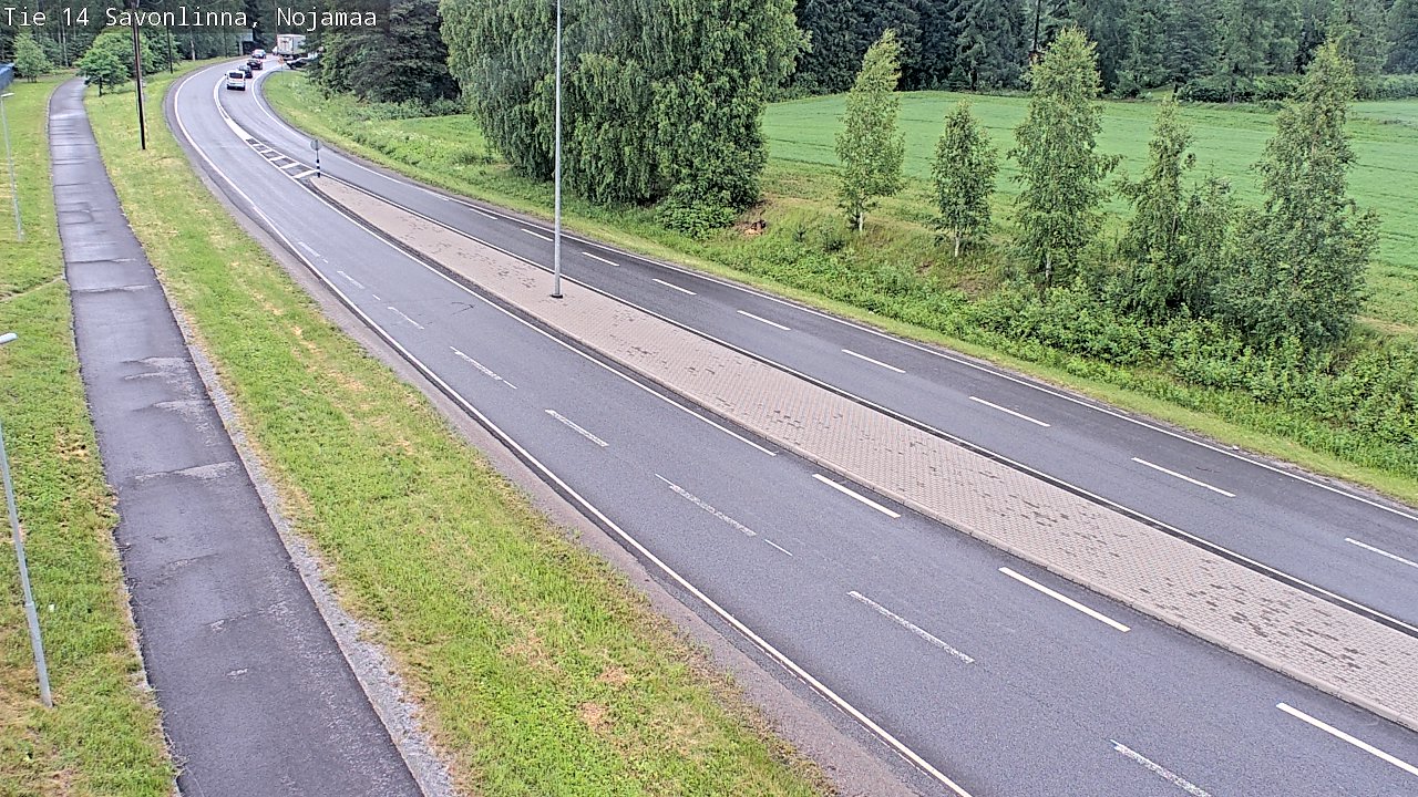 Weather Camera Image Väg 14 Nyslott, Nojanmaa, Savonlinna, Etelä-Savo