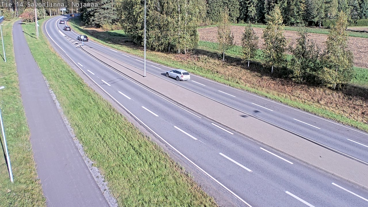 Weather Camera Image Road 14 Savonlinna, Nojanmaa, Savonlinna, Etelä-Savo