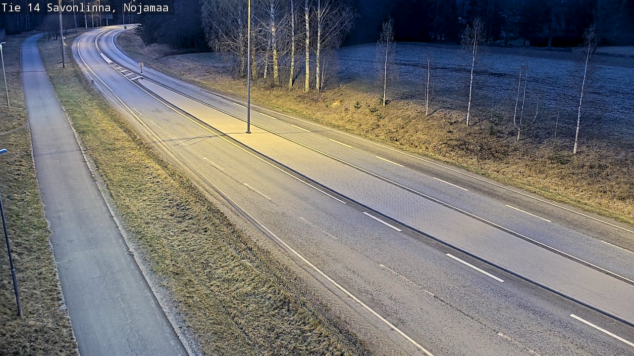 Weather Camera Image Väg 14 Nyslott, Nojanmaa, Savonlinna, Etelä-Savo
