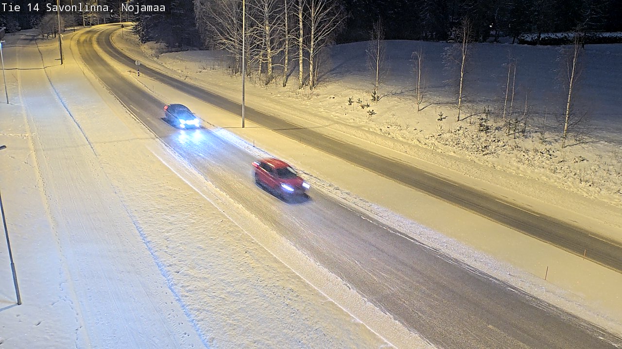 Weather Camera Image Väg 14 Nyslott, Nojanmaa, Savonlinna, Etelä-Savo