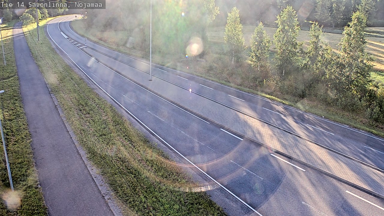 Weather Camera Image Väg 14 Nyslott, Nojanmaa, Savonlinna, Etelä-Savo