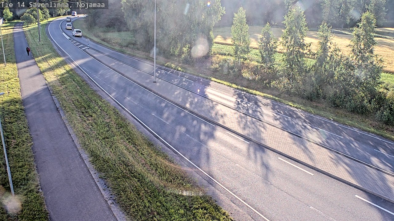 Weather Camera Image Väg 14 Nyslott, Nojanmaa, Savonlinna, Etelä-Savo