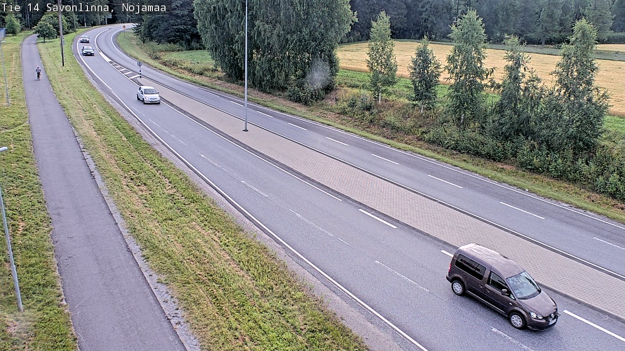 Weather Camera Image Väg 14 Nyslott, Nojanmaa, Savonlinna, Etelä-Savo