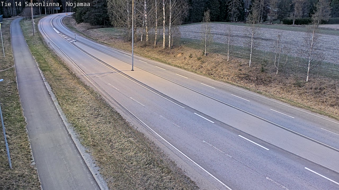 Weather Camera Image Väg 14 Nyslott, Nojanmaa, Savonlinna, Etelä-Savo