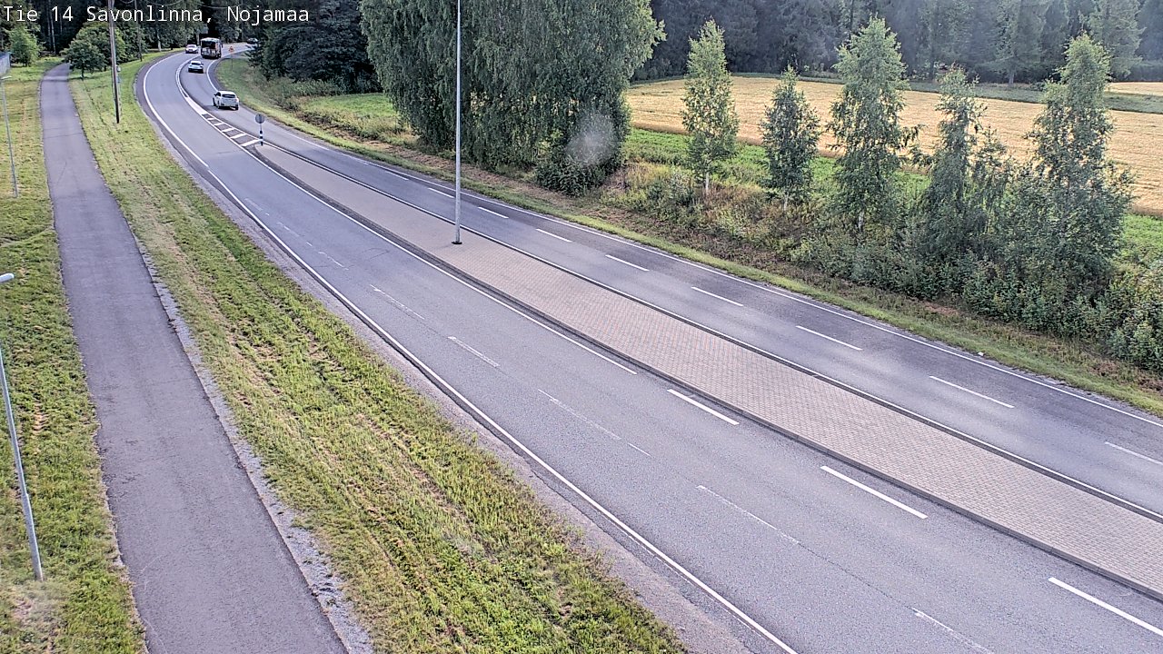 Weather Camera Image Väg 14 Nyslott, Nojanmaa, Savonlinna, Etelä-Savo