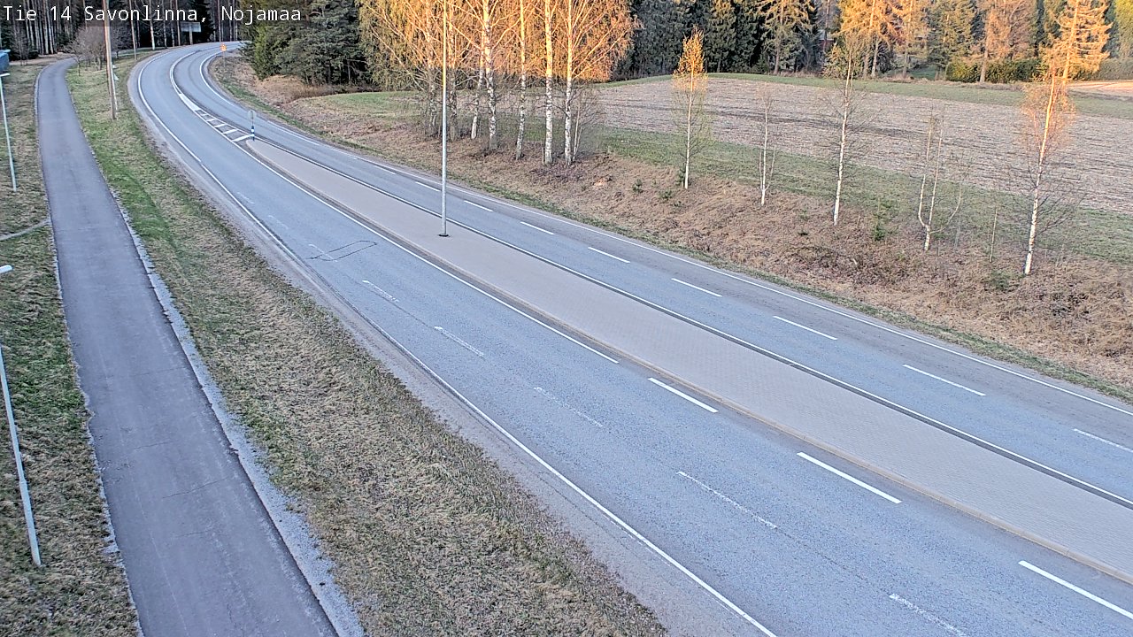 Weather Camera Image Väg 14 Nyslott, Nojanmaa, Savonlinna, Etelä-Savo