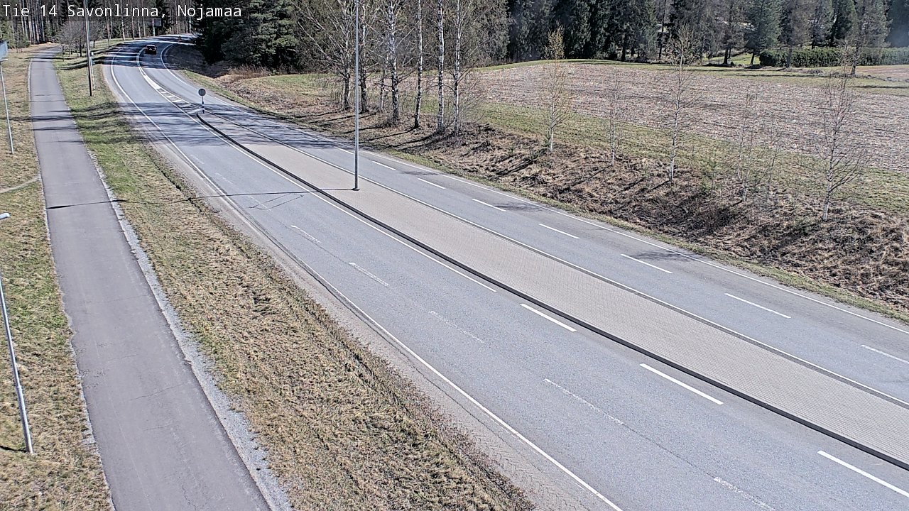 Weather Camera Image Väg 14 Nyslott, Nojanmaa, Savonlinna, Etelä-Savo