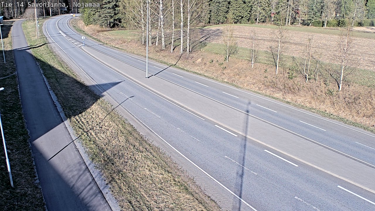 Weather Camera Image Väg 14 Nyslott, Nojanmaa, Savonlinna, Etelä-Savo
