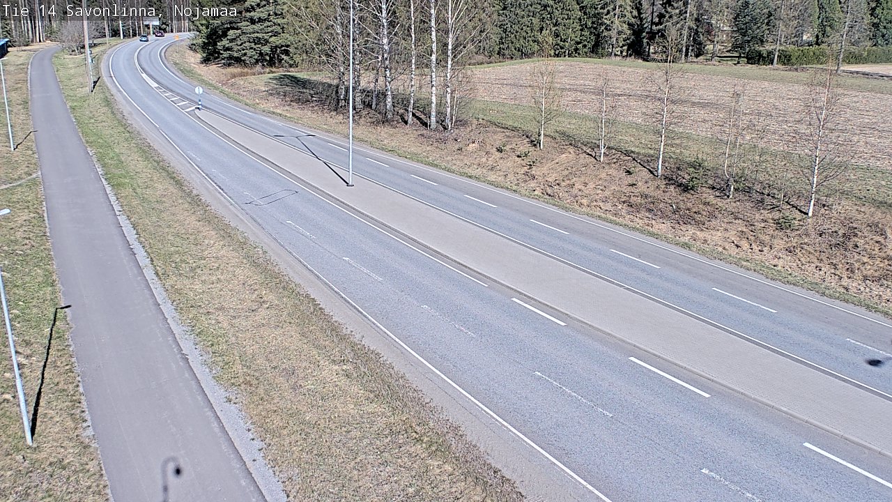 Weather Camera Image Väg 14 Nyslott, Nojanmaa, Savonlinna, Etelä-Savo