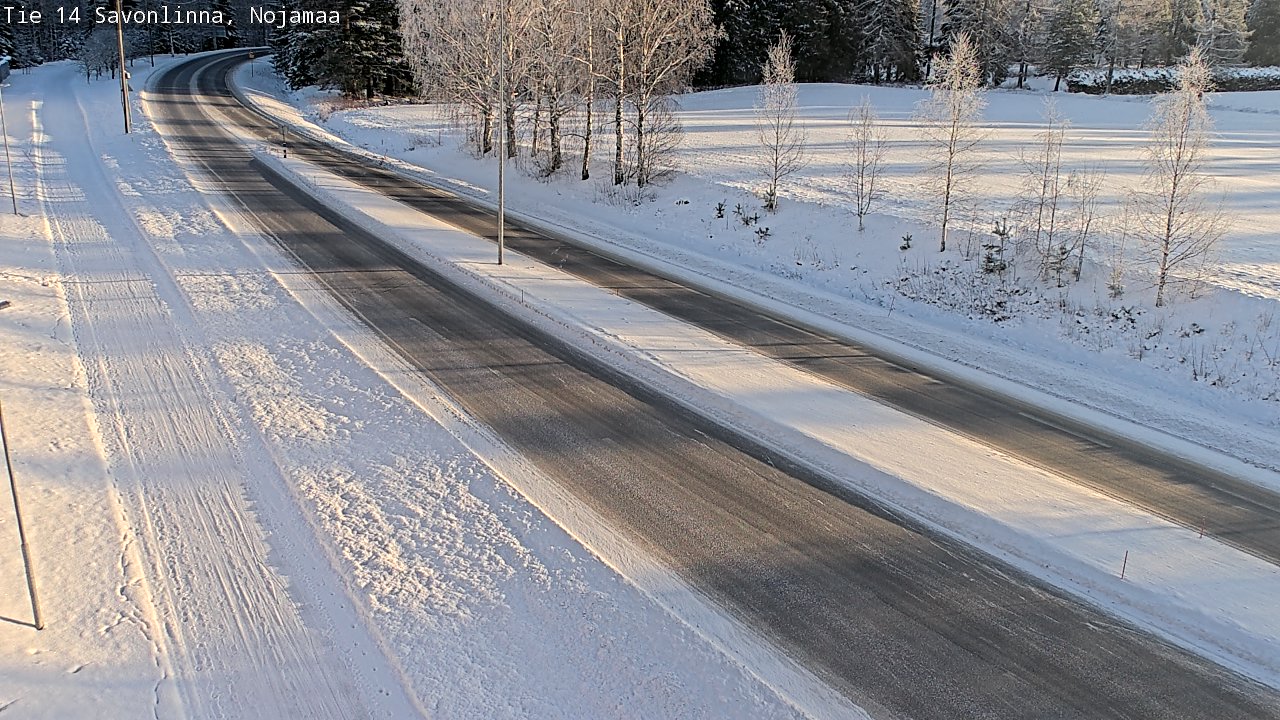 Weather Camera Image Road 14 Savonlinna, Nojanmaa, Savonlinna, Etelä-Savo