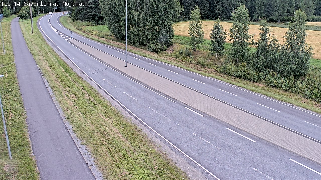 Weather Camera Image Road 14 Savonlinna, Nojanmaa, Savonlinna, Etelä-Savo