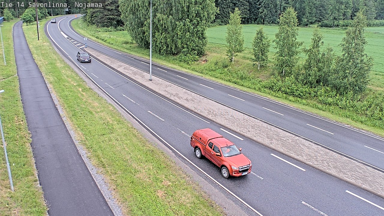 Weather Camera Image Väg 14 Nyslott, Nojanmaa, Savonlinna, Etelä-Savo