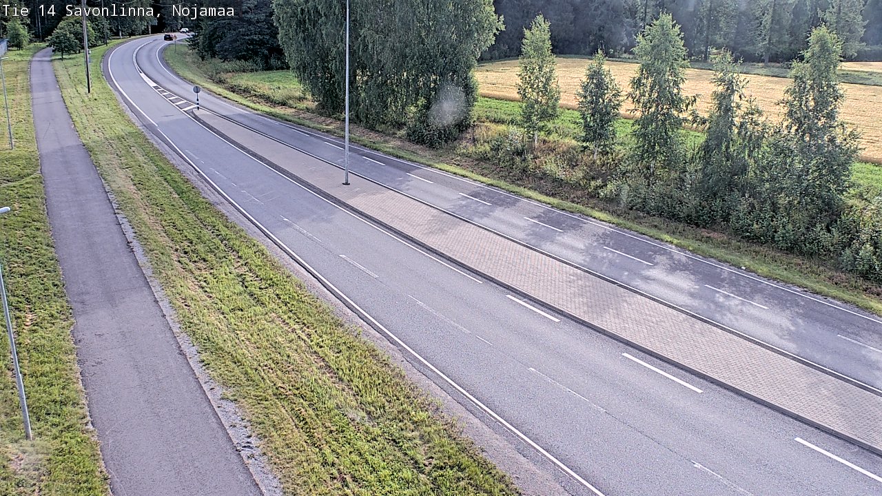 Weather Camera Image Väg 14 Nyslott, Nojanmaa, Savonlinna, Etelä-Savo