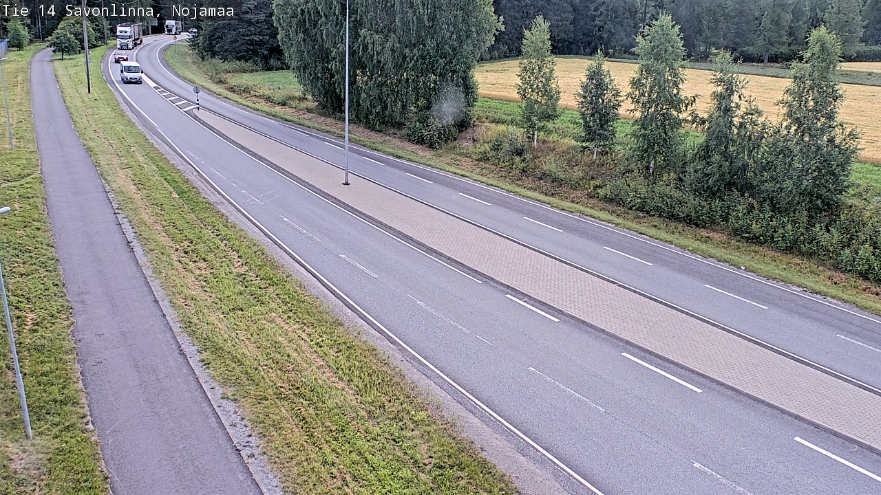 Weather Camera Image Väg 14 Nyslott, Nojanmaa, Savonlinna, Etelä-Savo