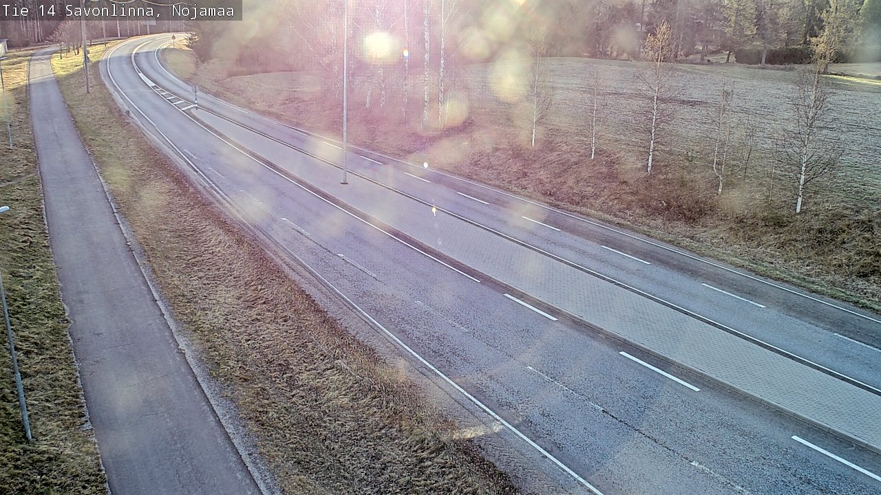 Weather Camera Image Väg 14 Nyslott, Nojanmaa, Savonlinna, Etelä-Savo