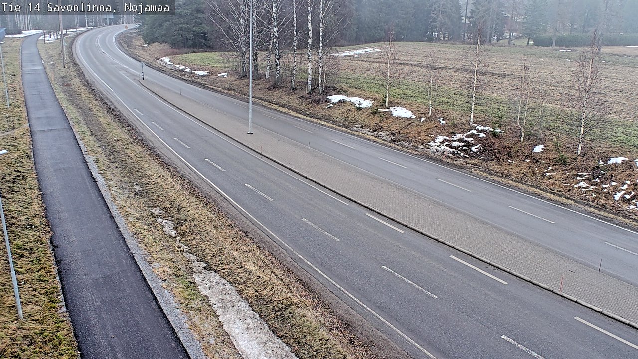 Weather Camera Image Road 14 Savonlinna, Nojanmaa, Savonlinna, Etelä-Savo