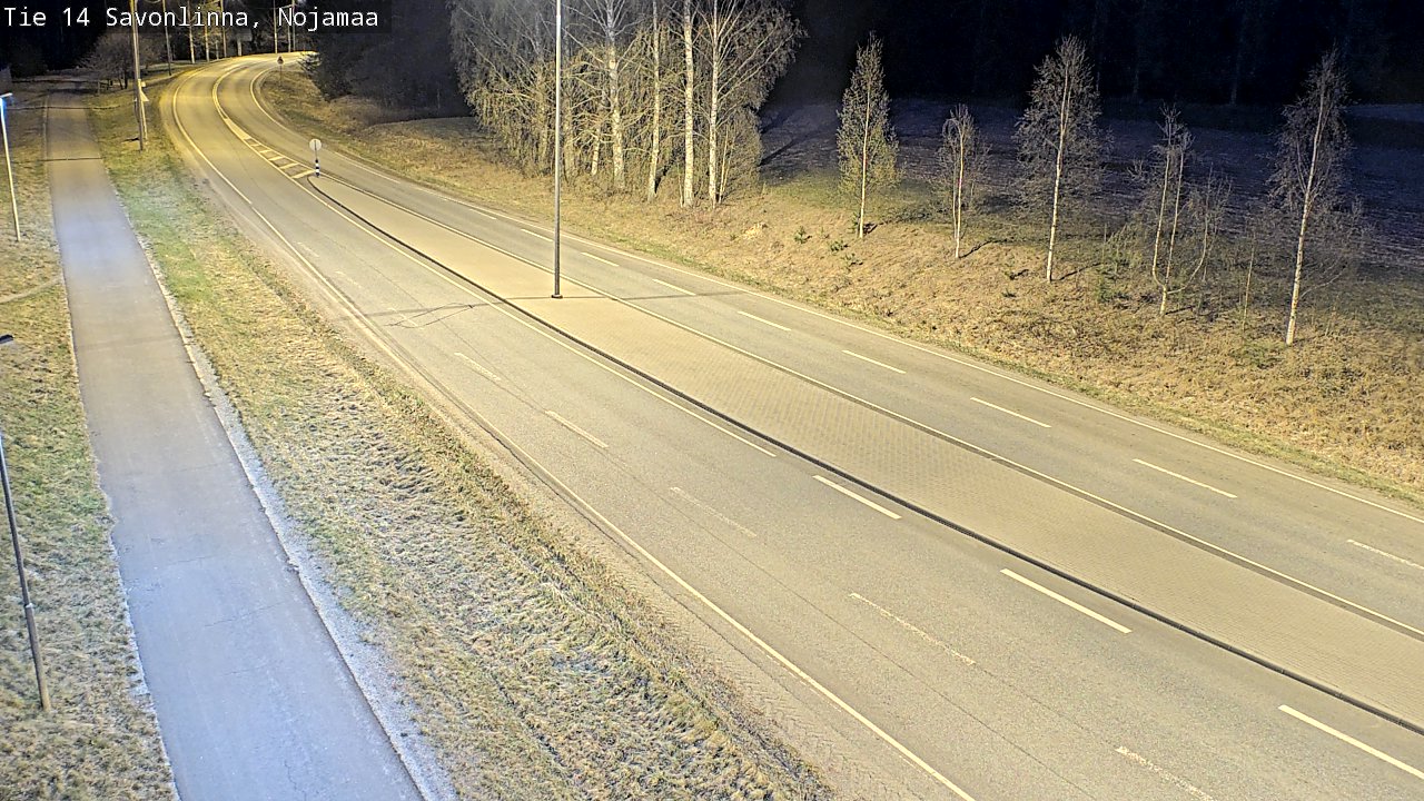 Weather Camera Image Väg 14 Nyslott, Nojanmaa, Savonlinna, Etelä-Savo