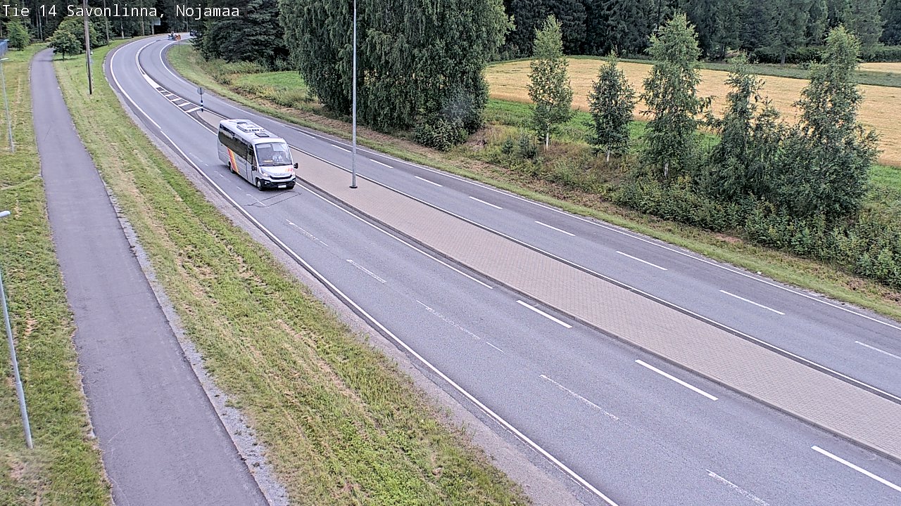 Weather Camera Image Väg 14 Nyslott, Nojanmaa, Savonlinna, Etelä-Savo