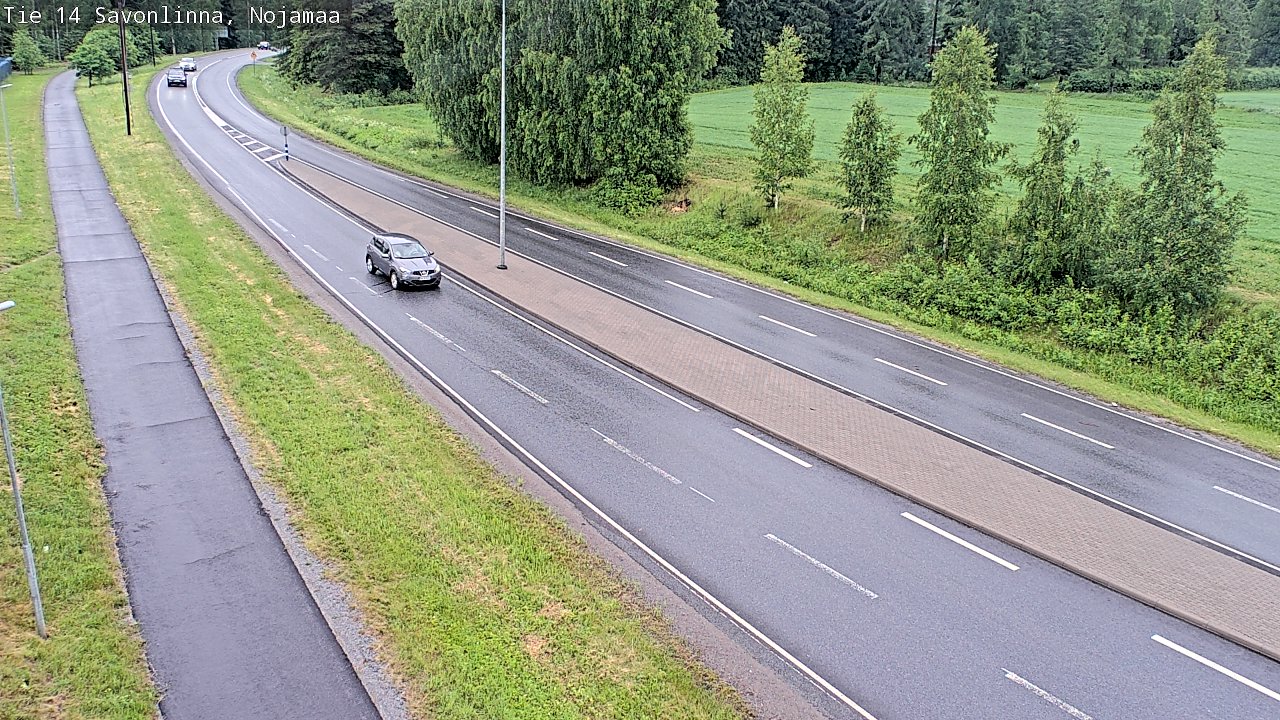 Weather Camera Image Väg 14 Nyslott, Nojanmaa, Savonlinna, Etelä-Savo