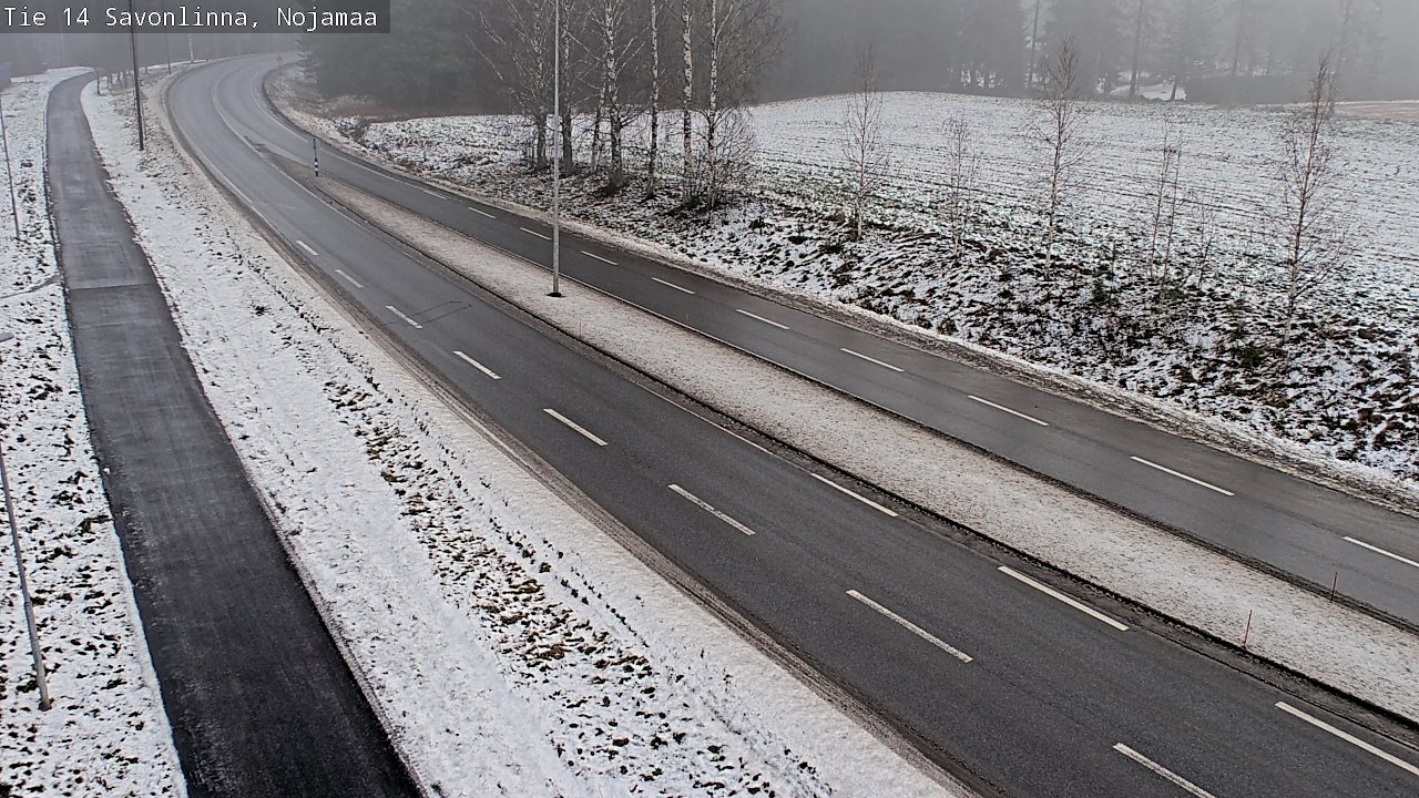Weather Camera Image Väg 14 Nyslott, Nojanmaa, Savonlinna, Etelä-Savo