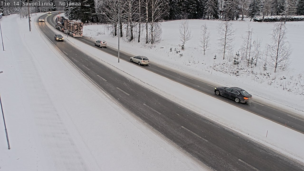 Weather Camera Image Väg 14 Nyslott, Nojanmaa, Savonlinna, Etelä-Savo